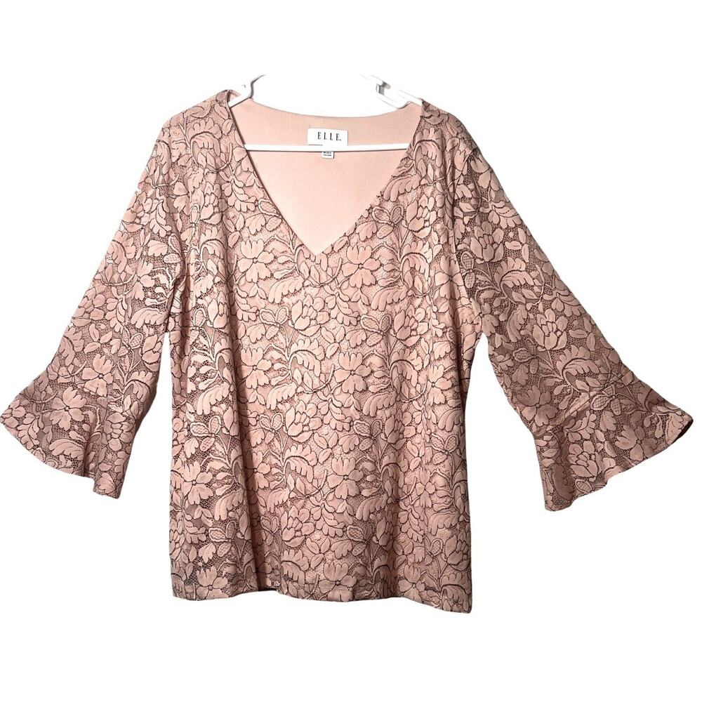 Elle Pink Floral Blouse